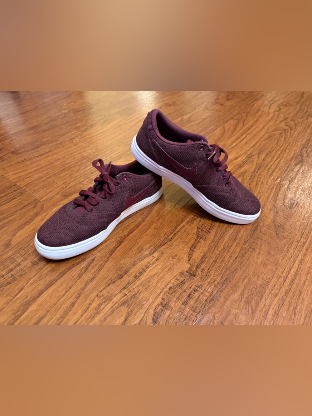 Nike SB Check Solarsoft Canvas Night Maroon Sneakers - Women’s 7.5